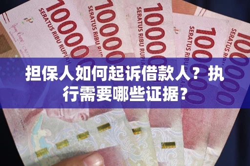 武汉担保人如何起诉借款人？执行需要哪些证据？