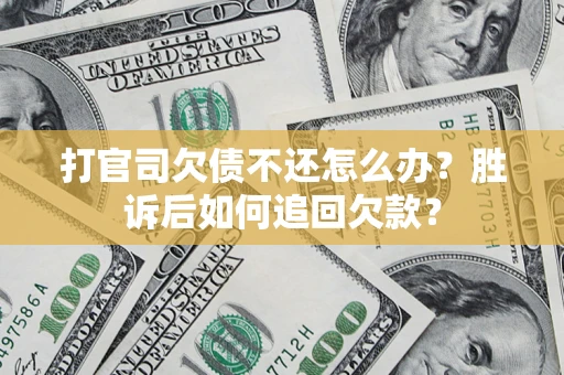 武汉打官司欠债不还怎么办？胜诉后如何追回欠款？