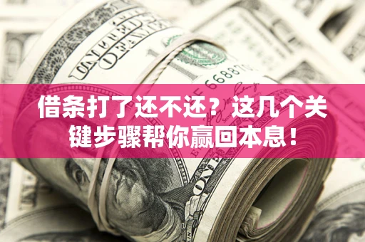 武汉借条打了还不还？这几个关键步骤帮你赢回本息！