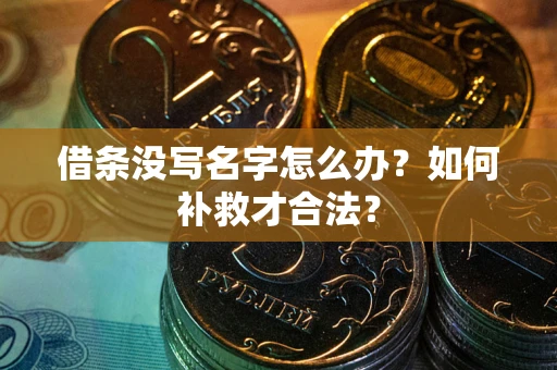 武汉借条没写名字怎么办？如何补救才合法？