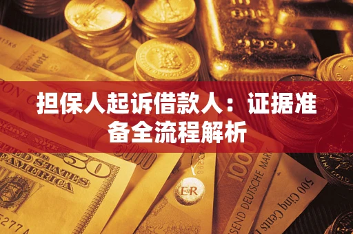 武汉担保人起诉借款人：证据准备全流程解析
