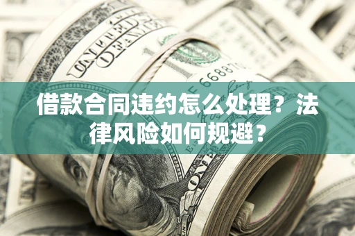 武汉借款合同违约怎么处理？法律风险如何规避？