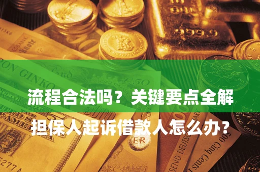 武汉

担保人起诉借款人怎么办？流程合法吗？关键要点全解析