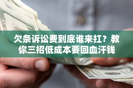 武汉欠条诉讼费到底谁来扛？教你三招低成本要回血汗钱